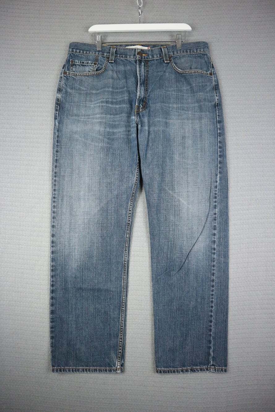Levi's 505 Regular Fit Straight Leg Jeans Mens 38x32 Medium Wash Blue